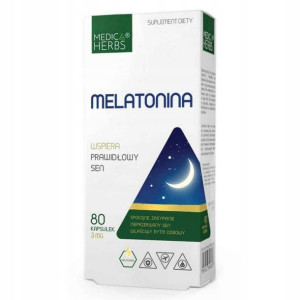 Melatonina 80Kaps 3mg - Medica Herbs