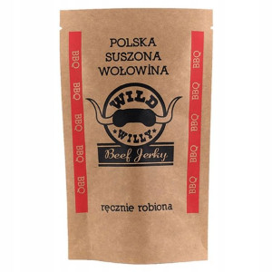 Beef Jerky Suszona Wołowina BBQ 30g - Wild Willy