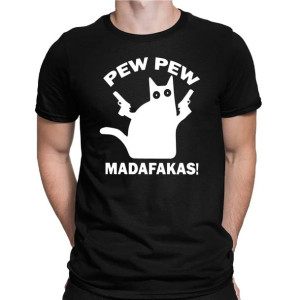 Koszulka męska PEW PEW MADAFAKAS!
