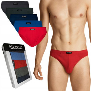 Atlantic Bawełniane Slipy męskie majtki 5-Pac 2XL
