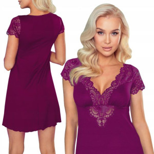 Koszulka Nocna Damska Eldar urocza GILDA Plum 2XL