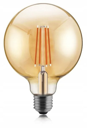 Żarówka LED E27 Filament 8W Edison Ozdobna G125