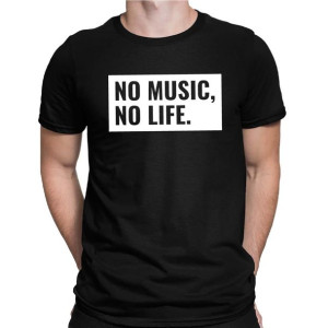 Koszulka męska NO MUSIC NO LIFE