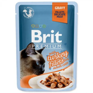 Brit Cat Pouch Gravy Fillets with Turkey 85g