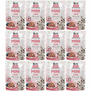 Brit Care Mini Pouch Puppy Lamb 12x85g