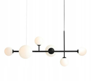  Lampa wisząca Dione 6 - Czarna