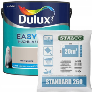 Dulux Kuchnia Łazienka Szare płótno 2,5L + GRATIS