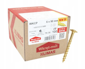 Wkręty Ciesielskie Do Drewna Talerzowe Torx 6x90