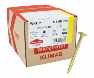 Wkręty Ciesielskie Do Drewna Talerzowe Torx 6x60