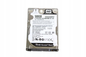 Dysk Twardy 500GB 2,5" HDD SATA - 9.5mm