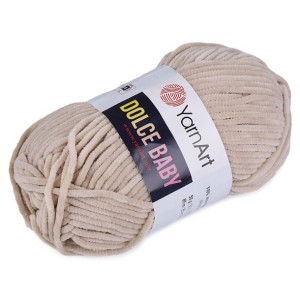 Włóczka Chenille Dolce Baby 50g - Jasny Beż 771