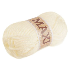 Włóczka Jumbo Maxi 100g - Kremowa