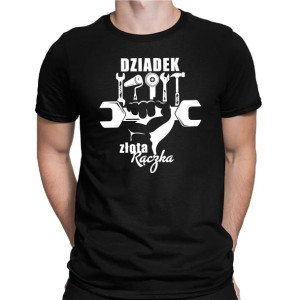 Koszulka dla dziadka - DZIADEK ZŁOTA RĄCZKA