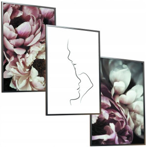 Zestaw 50x40 Ramka Plakat Natura Kwiaty Piwonie