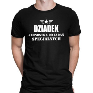 Koszulka męska DZIADEK JEDNOSTKA SPECJALNA T-shirt DZIEŃ DZIADKA