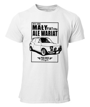 Koszulka męska FIAT 126p MAŁY ALE WARIAT