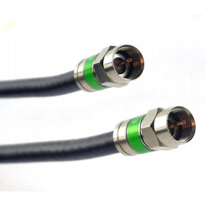 Gotowy kabel satelitarny z kompresowanymi wtykami F - F | 50m