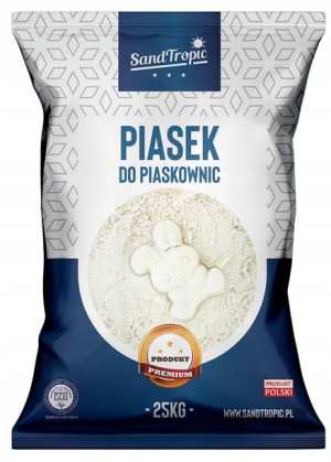 Piasek do piaskownicy z Atestem PZH Biały *GRATIS*