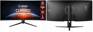 34" Monitor MSI MAG342CQR zakrzywiony 144Hz UWQHD