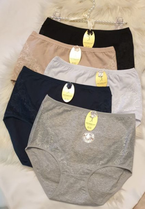 Majtki bawełniane wyższy stan 3xl 4xl 5xl BEŻOWY 4xl