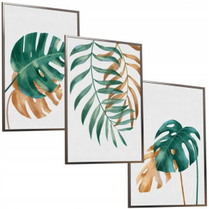 30x40 Obrazy W Ramie Plakaty Ramka Monstera Natura Liście