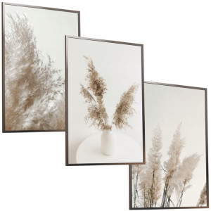 30x40 Obrazy W Ramie Plakaty Ramka Boho Sucha Trawa Pampas