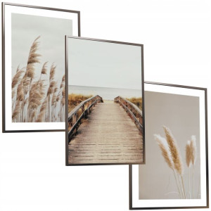 30x40 Obrazy W Ramie Plakaty Ramka Boho Sucha Trawa Trzcina