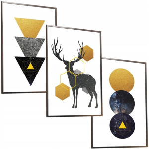 30x40 Obrazy W Ramie Plakaty Ramka Obraz Kosmiczny Deer