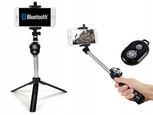 Kij-ek Selfiestick Tripod Monopod Pilot Na Telefon