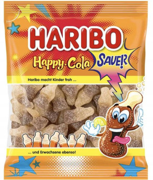Żelki Pianki Kwaśne HARIBO Kwaśna Happy Cola 175g
