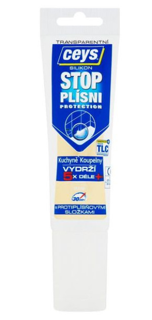 Silikon  sanitarny STOP PLEŚNI 125 ml, transparent