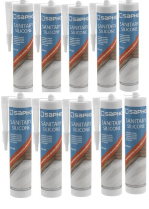 10 SZT. / Silikon sanitarny do wanien  310 ml , przezroczysty