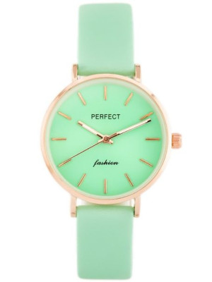 ZEGAREK DAMSKI PERFECT A0359 - zielony / rosegold (zp841e)