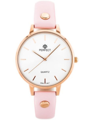 ZEGAREK DAMSKI PERFECT B7327 antyalergiczny (zp847e) pink/r.gold