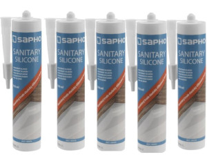 5 SZT. / Silikon sanitarny 310 ml, biały