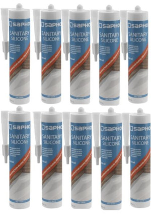 10 SZT. / Silikon sanitarny 310 ml, biały