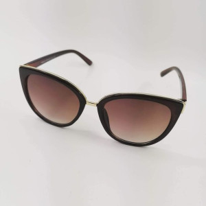 Okulary przeciwsłoneczne cat eye brązowe