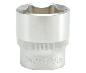 Nasadka Krótka 6-kątna Chromowana 1/2'' 30mm