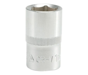 Nasadka Krótka 6-kątna Chromowana 1/2'' 16mm