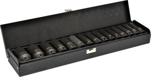 Komplet Nasadek Udarowych 1/2'' Długich 15-sztukowy