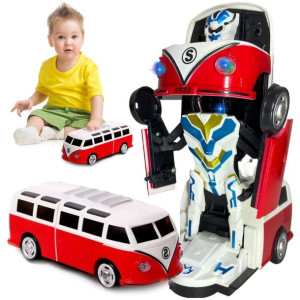 Autobus Auto Robot Gra Świeci Jeździ Samochód Bus