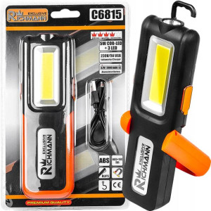 Richmann Lampa Aku. 5w + 3w C6815 Latarka