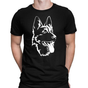 Koszulka męska OWCZAREK NIEMIECKI T-shirt z PSEM Pies