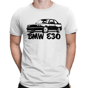 Koszulka męska z nadrukiem BMW E30