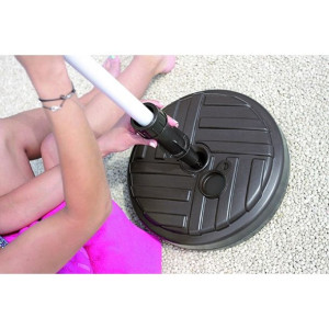 Podstawa Do Parasola Umbrella Base Okrągła Ratan Antracytowy