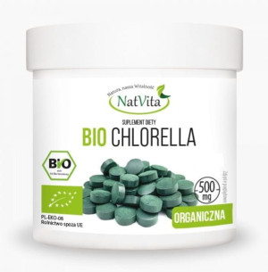 BIO Chlorella 500mg  (1000 tab) Organiczna