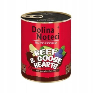 DOLINA NOTECI SUPERFOOD Wołowina i Serca Gęsi 800g