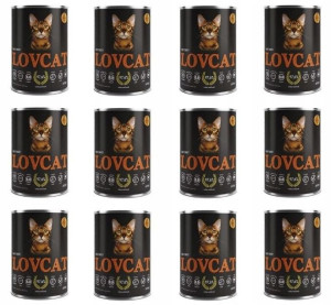 LOVCAT TURKEY kot bogata w Indyka 12 x 400g ZESTAW