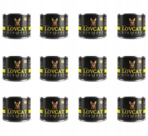 LOVCAT CHICKEN Karma kot Kurczak 12 x 200g ZESTAW