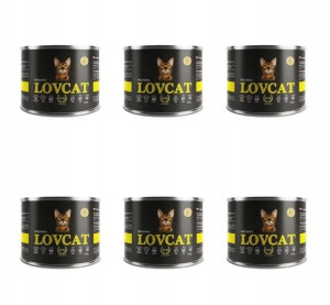 LOVCAT Karma kot CHICKEN Kurczak 6 x 200g ZESTAW